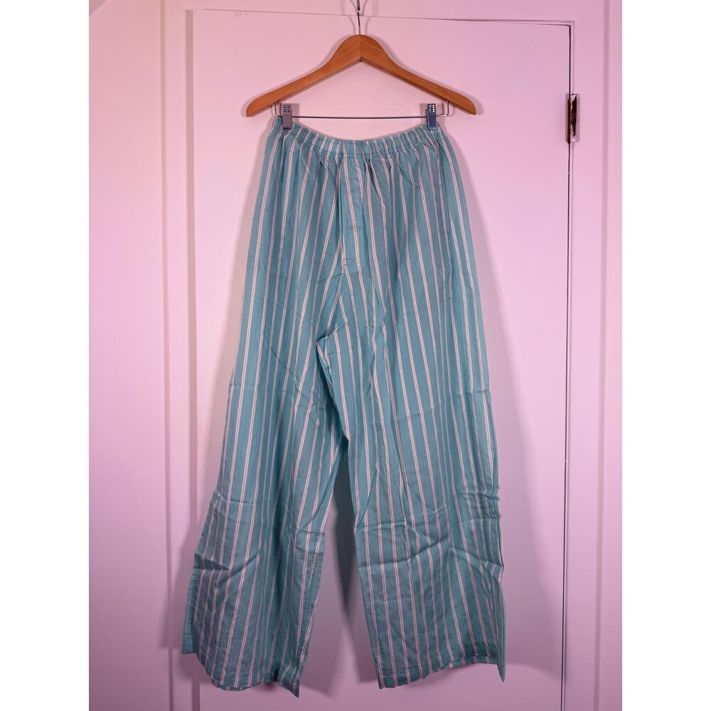 Balenciaga Unisex Striped Lounge Pajama Pants Blue Made in Italy Size S